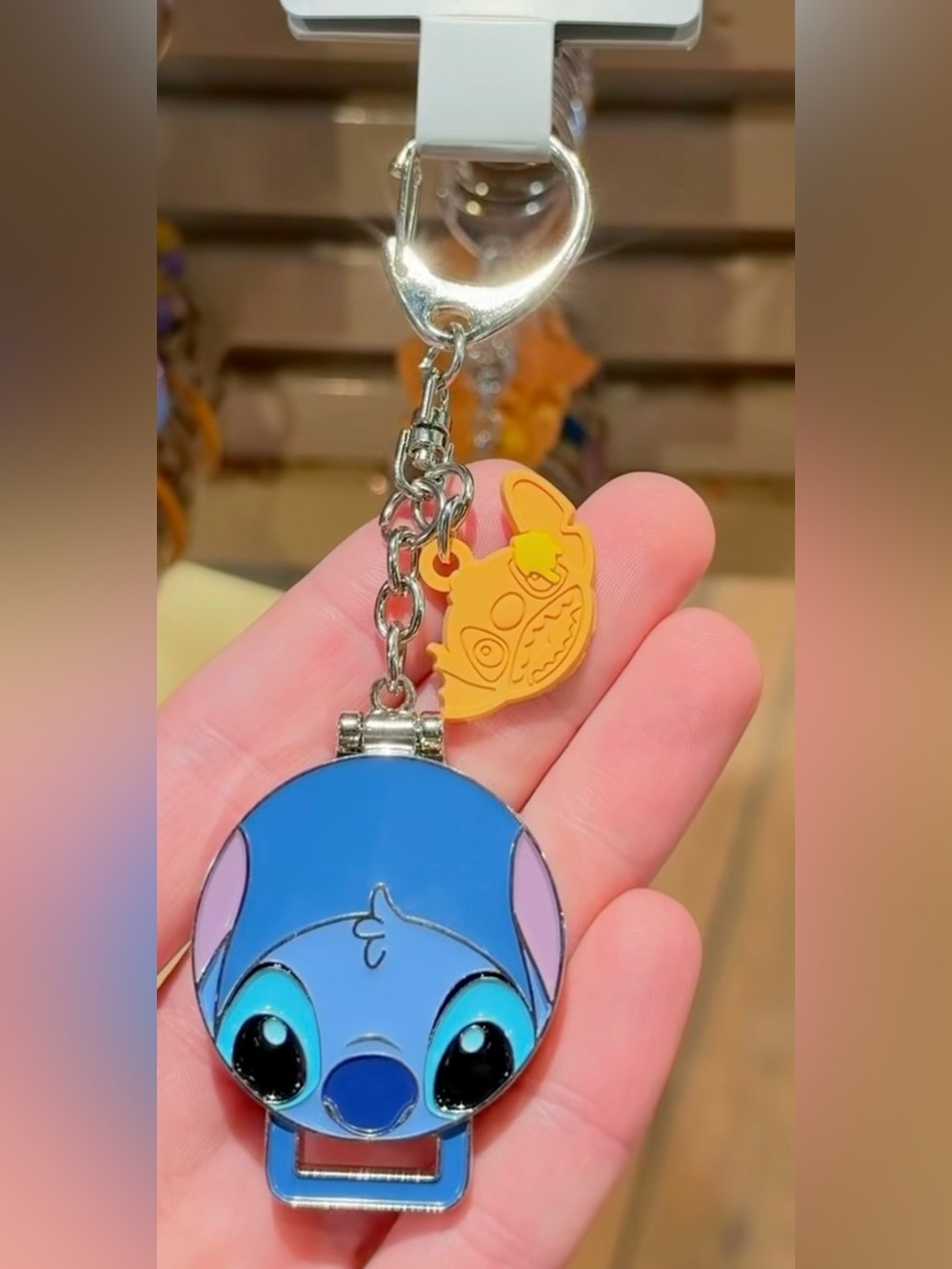 2026 Disney Parks Stitch 626 Waffle Maker Bag Charm Keychain New